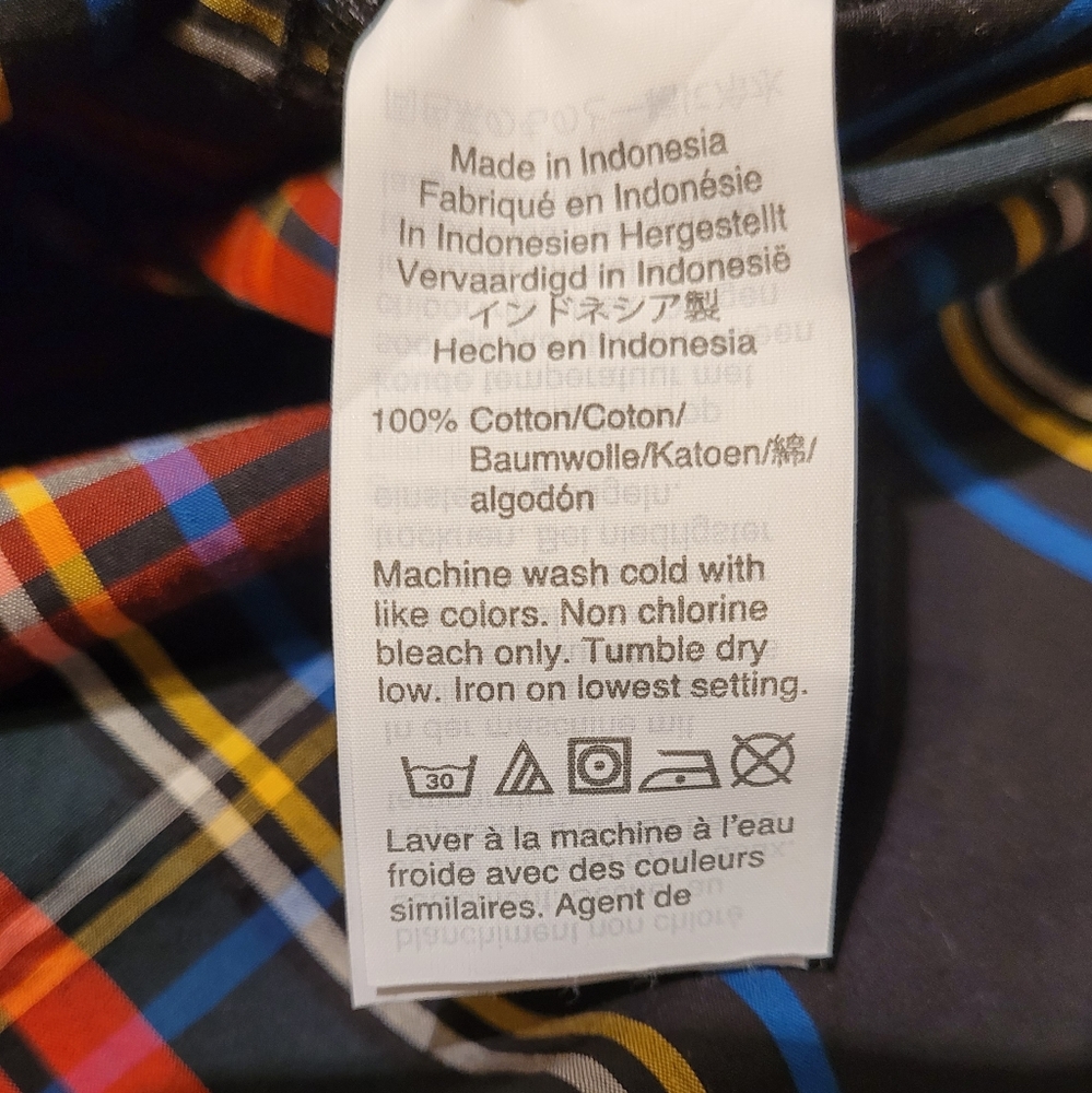 J. Crew Plaid with Rhinestones-Button Up - Picture 7 of 9